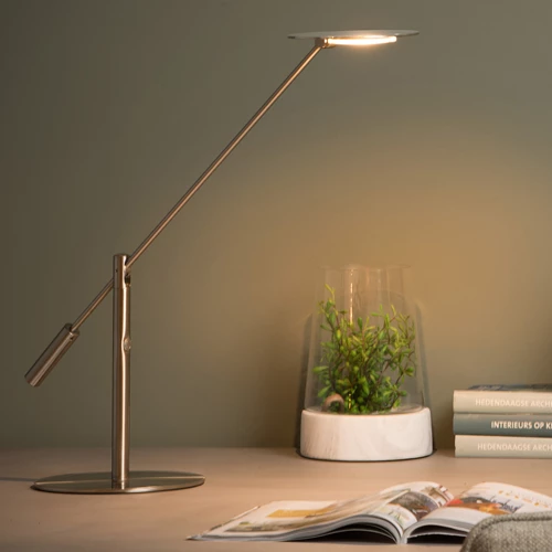 Lucide ANSELMO - Schreibtischlampe - LED Dim. - 1x9W 3000K - Chrom Matt - Atmosphäre 1